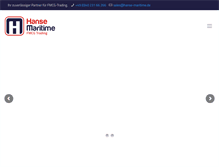 Tablet Screenshot of hanse-maritime.de